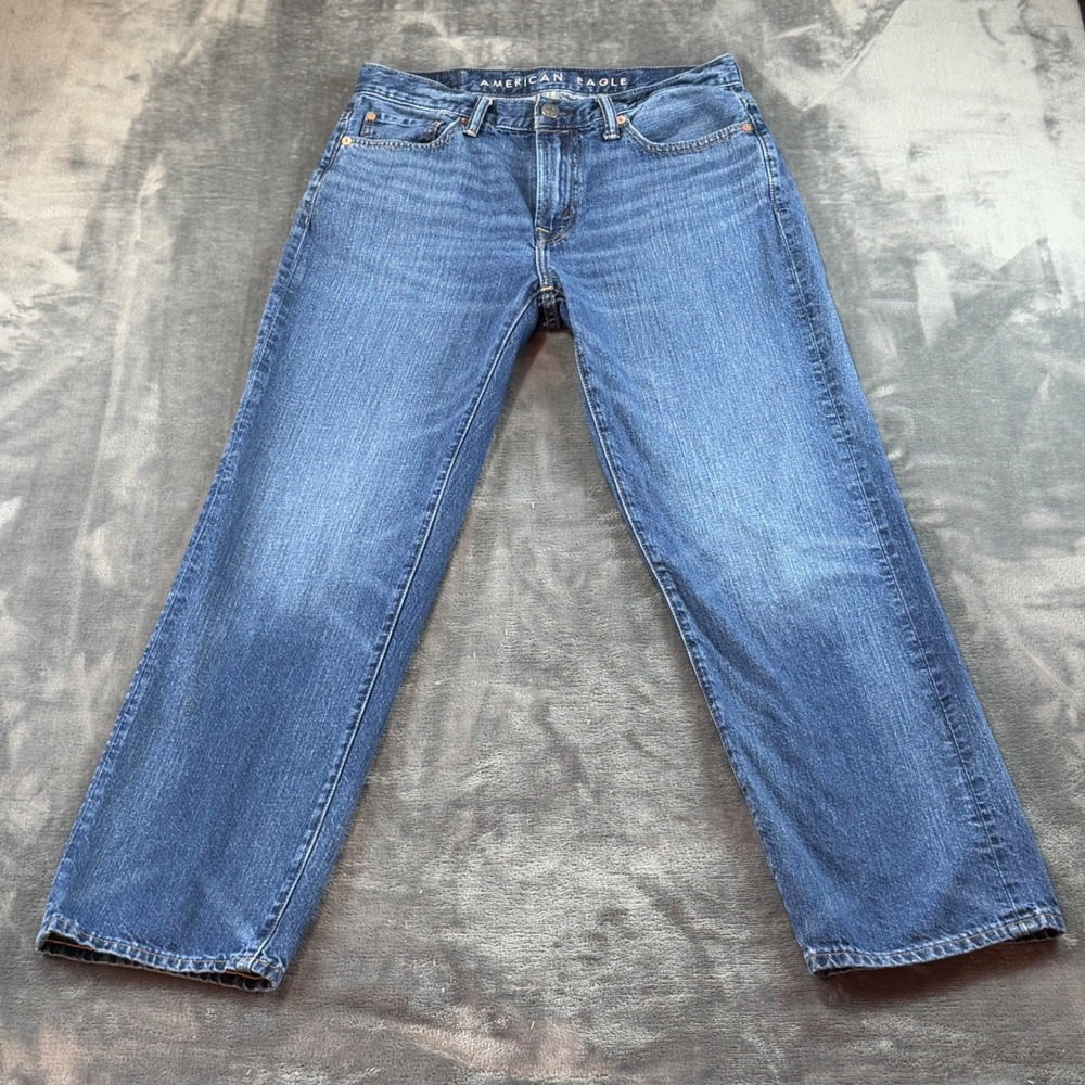 American Eagle Loose Fit Jeans Mens 31 x 30 Medium Wash Denim Blue